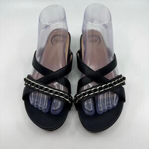 Abeo Shauna Bio System Bea-Braid Dress Sandals WMN Black US 7N Strappy Slingback